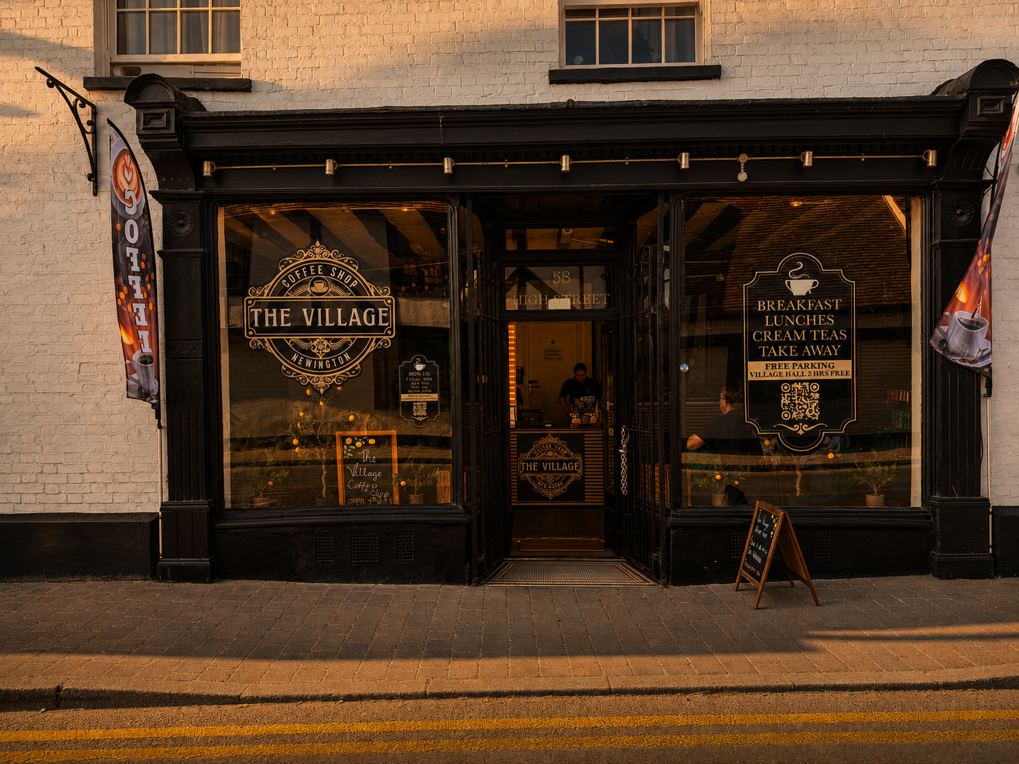 The Village Coffee Shop shopfront